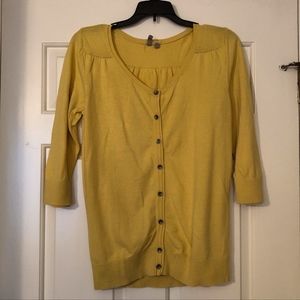 Caslon Yellow Cardigan